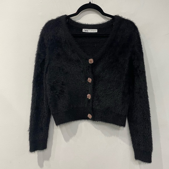 Zara Fuzzy Cardigan - Picture 3 of 6